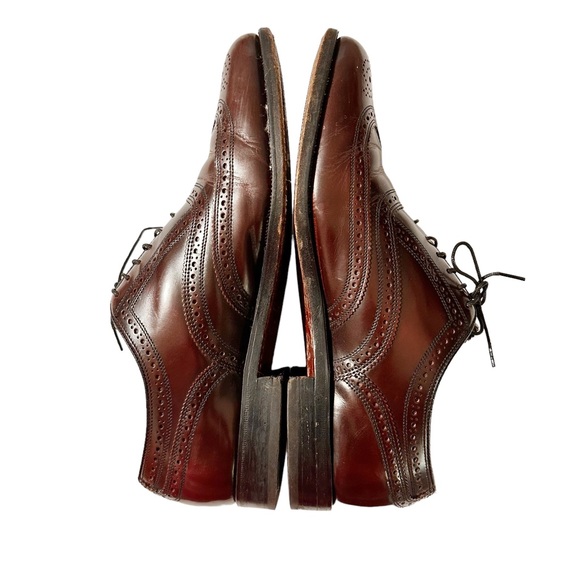 FLORSHEIM Men's Royal Imperial Brown Leather Shoes Wingtip Size 8.5D - Picture 5 of 10